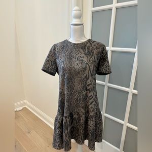 Cheetah Print Drop Waist Dress